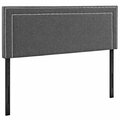 Modway Furniture Jessamine Full Fabric Headboard, Gray MOD-5376-GRY